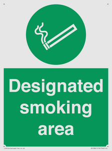 Designated smoking area
